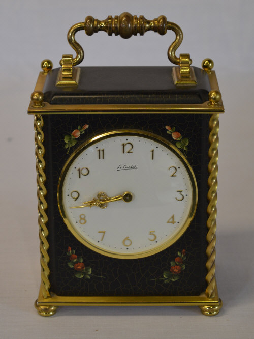 A 'Le Castel' carriage/mantle clock