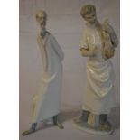 Lladro figures 'The Doctor' and 'The Obstetrician'