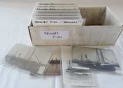 David N Robinson collection - approximately 180 Lincolnshire postcards relating to Grimsby fish inc