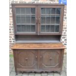 Oak display bookcase H 171cm H 122cm