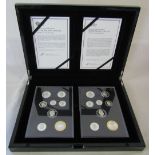 2015 Royal Mint silver proof coin sets - Fourth and Fifth circulating coinage in presentation box