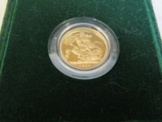 1980 Proof Sovereign in green case