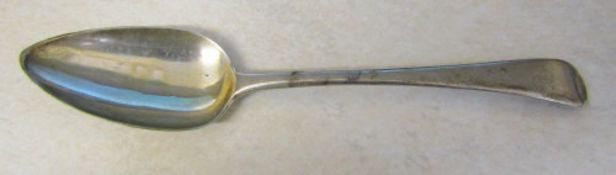 George III silver serving spoon London 1804 weight 1.