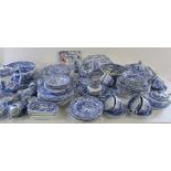 Large quantity of Copeland Spode / Spode Italian pattern blue and white dinner service