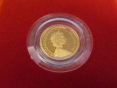 1980 Proof Half Sovereign in red case