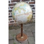 Reproduction Georgian globe on stand