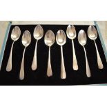 8 silver teaspoons, total approx weight 2.