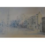 Limited edition signed print of Westgate, Louth by John M Brookes,