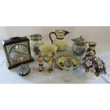 Assorted ceramics inc Royal Doulton, Aynsley and Humel, glass paperweight,
