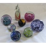 8 paperweights inc Caithness