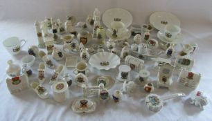 Selection of crested china inc Willow & Shelley (approximately 64 pieces)