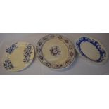 3 large ceramic meat dishes