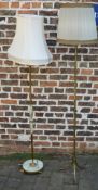 2 brass standard lamps