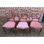 6 Victorian dining chairs