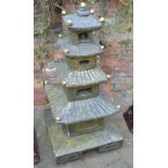 Oriental style garden pagoda