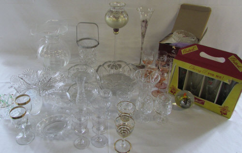 Various glassware inc Britvic Cherry B