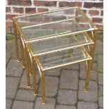 Brass nest of tables