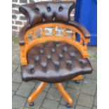 Button back office swivel chair
