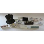 Approximately 14 ceramic retail manufacturers name plates inc Royal Doulton, Spode, Denby, Aynsley,