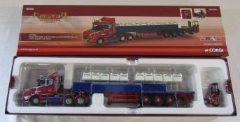 Corgi Hauliers of Renown CC12824 Scania T dropside with sand bag load with Moffett Mounty Larkins