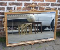 Adam style gilt framed wall mirror