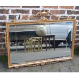 Adam style gilt framed wall mirror