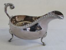 Silver sauce boat Sheffield 1969 weight 8.