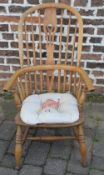 Victorian Windsor chair with cut down legs