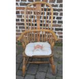 Victorian Windsor chair with cut down legs