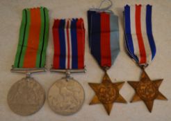 WWII medals including The Defence Medal, 1939-1945 War Medal,