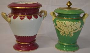 2 Victorian honey jars (AF)