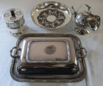 Assorted silver plate inc tureen