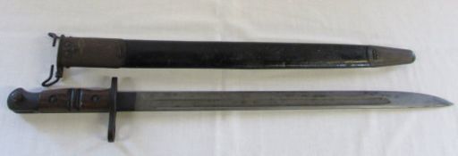 WWI Remington US bayonet dated 1913