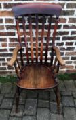 High back farmhouse kitchen chair