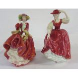 2 Royal Doulton figurines 'Buttercup' HN2399 and 'Top o' the hill' HN 1834