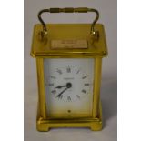 A French 'Beyard' 8 day carriage clock