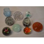 Various paperweights including Caithness limited editions
