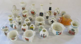 Approximately 30 pieces of Goss crested china