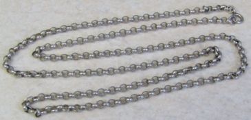 Silver chain marked 925 length L 60 cm weight 0.