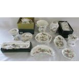 Selection of Crown Staffordshire 'Pagoda' pattern ceramics (some boxed)