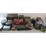 2 boxes of vintage advertising tins etc (sample shown)