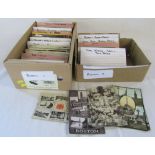 David N Robinson collection - approximately 700 Lincolnshire postcards relating to Boston (2 boxes)