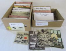 David N Robinson collection - approximately 700 Lincolnshire postcards relating to Boston (2 boxes)