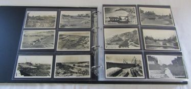 Album containing over 400 Lincolnshire postcards and photographs of Sutton on Sea inc The Station