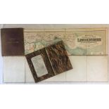 David N Robinson collection - Bacons Excelsior Maps of Lincolnshire 1901 with canvas backing &