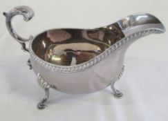 Silver sauce boat Sheffield 1969 weight 6.