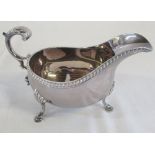 Silver sauce boat Sheffield 1969 weight 6.