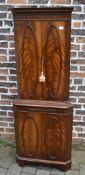 Regency style corner cupboard