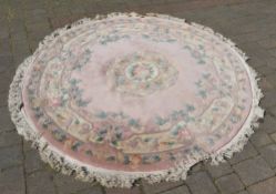 Chinese rug approx diameter 200cm