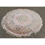 Chinese rug approx diameter 200cm